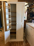 80 cm wide Kitchen Larder Pantry Cupboard - Fully Shelved with Spice Racks