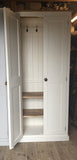 >2 door Hallway, Utility, Cloak Room Storage Cupboard with Hooks and Shelves (35 cm deep) SIZE VARIATIONS