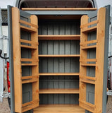 >150 cm Medium Height Storage Cupboard for Hallway/Kitchen - Optional Spice Rack for Larder, Utility Room (40 cm deep)