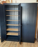 *NEW DESIGN 4 Door WINE RACK Larder, Utility Room, Kitchen Storage Cupboard with or with-out Spice Racks (40 cm deep)