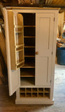 >Kitchen Larder Pantry with 10 Bottle Wine Rack and Spice Racks (40 cm or 50 cm deep)