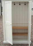 >150 cm Medium Height 2 door Hallway, Utility, Cloak Room Storage Cupboard with Hooks and Shelves (35 cm deep) SIZE VARIATIONS