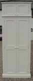 *NEW 2 door Hallway, Utility, Cloak Room Storage Cupboard with Coat Hooks and 3 Shelves with EXTRA STORAGE TOP BOX (35 cm deep)