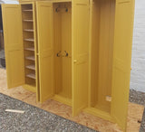 >5 Door Hall Coat & Shoe Storage Cupboard (35 cm deep) - NO TOP BOX