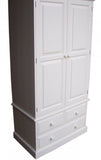 Double Wardrobe with 3 Drawer or 2 Full Drawer Base
