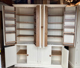 >SPLIT 8 Door Larder, Utility Room, Kitchen Storage Cupboard with Spice Racks (40 cm deep)