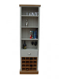 *Tall Display with Wine Rack & Drawer