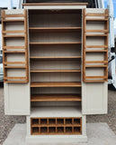 *Kitchen Larder Pantry with 12 Bottle Wine Rack and Spice Racks (40 cm or 50 cm deep) 90 cm WIDE