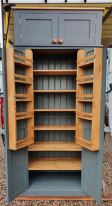 >Kitchen Larder Pantry Cupboard (40 cm and 50 cm Deep) - Fully Shelved with Spice Racks and EXTRA TOP BOX storage - ALL SIZE VARIATIONS